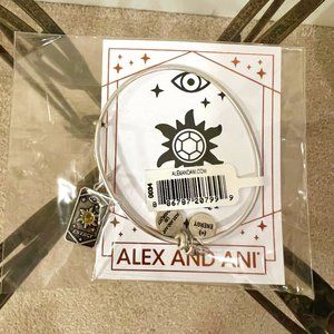 Alex and Ani Energy Sun Oracle Charm Bangle Bracelet - Silver {NIP}